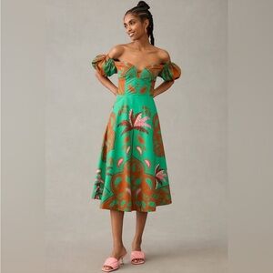 NWT Maeve Puff-Sleeve Sweetheart Dress